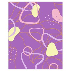 Abstract Purple Pattern Design Drawstring Bag (small)