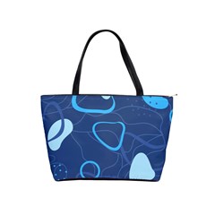 Abstract Blue Pattern Design Classic Shoulder Handbag