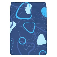 Abstract Blue Pattern Design Removable Flap Cover (L)