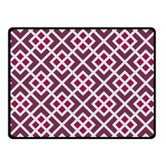 Two Tone Lattice Pattern Fleece Blanket (small) by kellehco