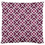 Two Tone Lattice Pattern Large Cushion Case (One Side) Front