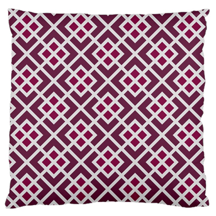 Two Tone Lattice Pattern Large Cushion Case (Two Sides)