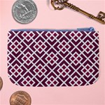 Two Tone Lattice Pattern Large Coin Purse Back