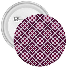 Two Tone Lattice Pattern 3  Buttons by kellehco