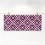 Two Tone Lattice Pattern Hand Towel Front