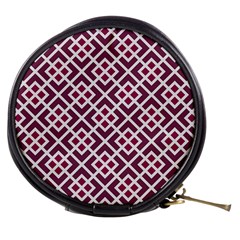 Two Tone Lattice Pattern Mini Makeup Bag by kellehco