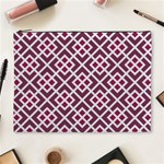 Two Tone Lattice Pattern Cosmetic Bag (XL) Front