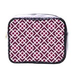 Two Tone Lattice Pattern Mini Toiletries Bag (One Side) Front