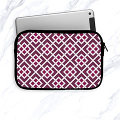 Two Tone Lattice Pattern Apple Ipad Mini Zipper Cases