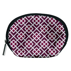 Two Tone Lattice Pattern Accessory Pouch (medium)