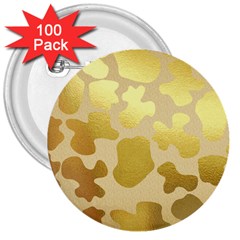 Glam Cow Print Pattern 3  Buttons (100 Pack)  by kellehco