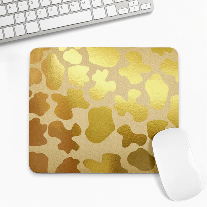 Glam Cow Print Pattern Large Mousepads