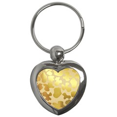 Glam Cow Print Pattern Key Chain (heart)