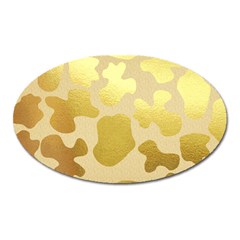 Glam Cow Print Pattern Oval Magnet by kellehco