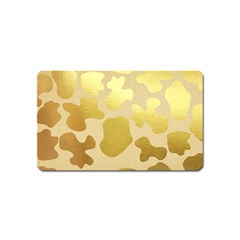 Glam Cow Print Pattern Magnet (name Card) by kellehco