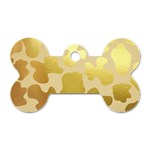 Glam Cow Print Pattern Dog Tag Bone (One Side) Front