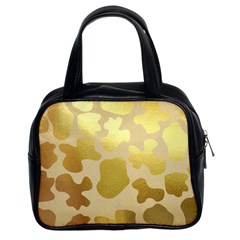 Glam Cow Print Pattern Classic Handbag (two Sides) by kellehco