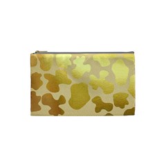 Glam Cow Print Pattern Cosmetic Bag (small) by kellehco