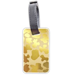 Glam Cow Print Pattern Luggage Tag (one Side) by kellehco