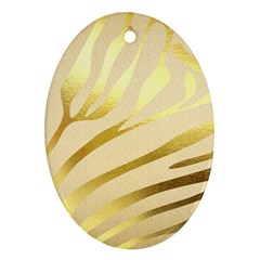 Zebra Ornament (oval) by kellehco