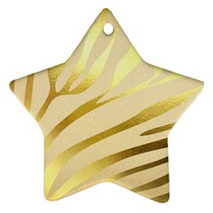 Zebra Ornament (star) by kellehco