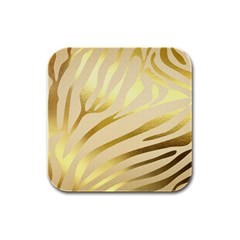 Zebra Rubber Square Coaster (4 Pack) 