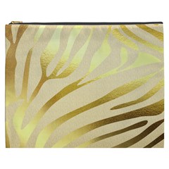 Zebra Cosmetic Bag (xxxl) by kellehco