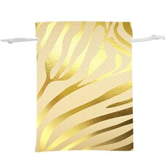 Zebra  Lightweight Drawstring Pouch (xl) by kellehco