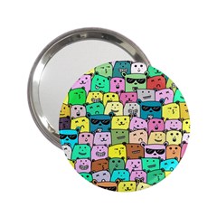 Colorful Cat Lover  2 25  Handbag Mirrors by kellehco