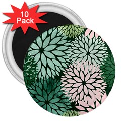 Dahlia  3  Magnets (10 Pack)  by Angelandspot