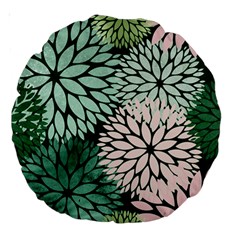 Dahlia  Large 18  Premium Round Cushions