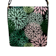 Dahlia  Flap Closure Messenger Bag (l) by Angelandspot