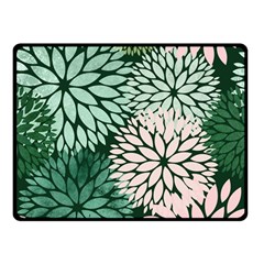 Dahlia  Double Sided Fleece Blanket (small)  by Angelandspot