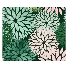 Dahlia  Double Sided Flano Blanket (small)  by Angelandspot