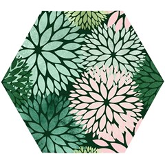 Dahlia  Wooden Puzzle Hexagon by Angelandspot