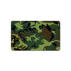 Forest Camo Pattern, Army Themed Design, Soldier Magnet (name Card) by Casemiro