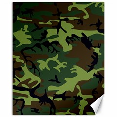 Forest Camo Pattern, Army Themed Design, Soldier Canvas 16  X 20  by Casemiro