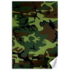 Forest Camo Pattern, Army Themed Design, Soldier Canvas 20  X 30  by Casemiro