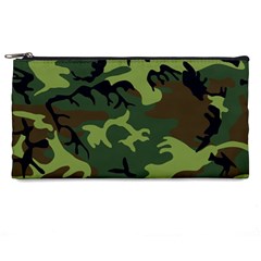 Forest Camo Pattern, Army Themed Design, Soldier Pencil Case by Casemiro