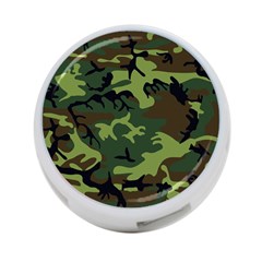 Forest Camo Pattern, Army Themed Design, Soldier 4-port Usb Hub (two Sides) by Casemiro