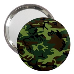 Forest Camo Pattern, Army Themed Design, Soldier 3  Handbag Mirrors by Casemiro