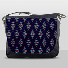 Colorful Diamonds Pattern3 Messenger Bag by bloomingvinedesign