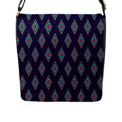 Colorful Diamonds Pattern3 Flap Closure Messenger Bag (l) by bloomingvinedesign