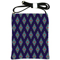 Colorful Diamonds Pattern3 Shoulder Sling Bag by bloomingvinedesign