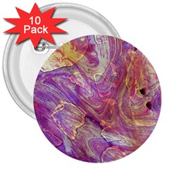 Marbling Abstract Layers 3  Buttons (10 Pack) 