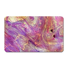 Marbling Abstract Layers Magnet (rectangular) by kaleidomarblingart