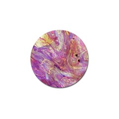 Marbling Abstract Layers Golf Ball Marker by kaleidomarblingart