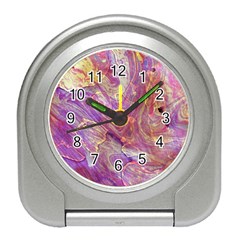 Marbling Abstract Layers Travel Alarm Clock