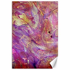 Marbling Abstract Layers Canvas 12  X 18 