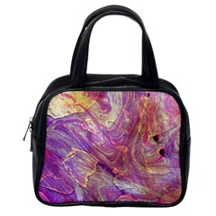 Marbling Abstract Layers Classic Handbag (one Side)